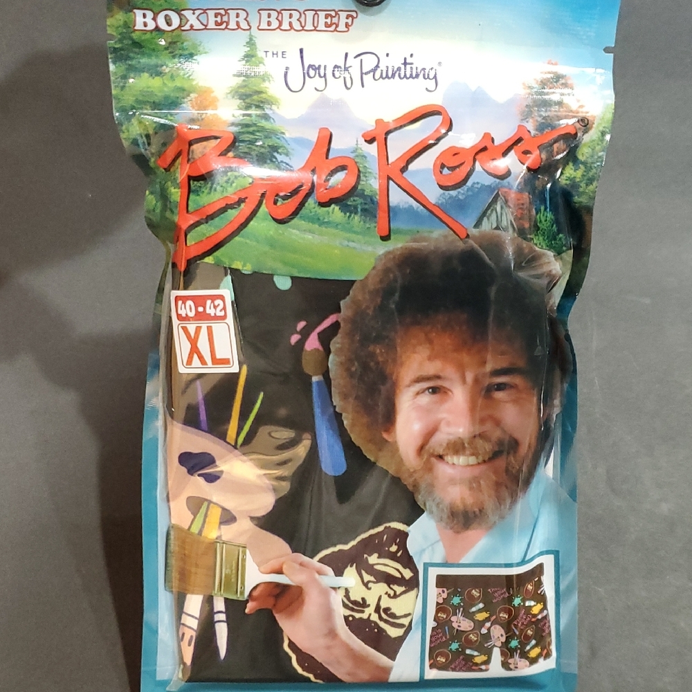 Bob‎ Ross the joy of painting men's Boxer brief size XL (40-42) brand new